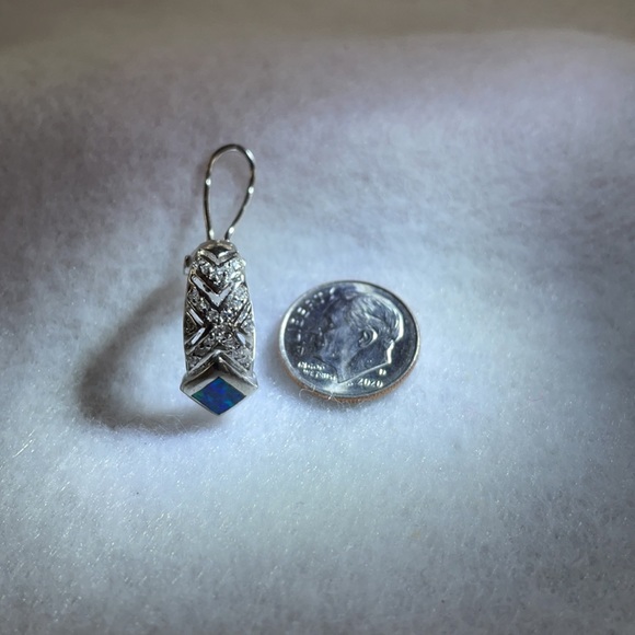 Opal & Sterling Earrings - Picture 5 of 5